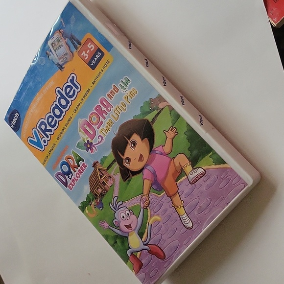 Dora The Explorer V.Reader Dora And The Three Little Pigs VTECH New Sealed - Picture 9 of 11